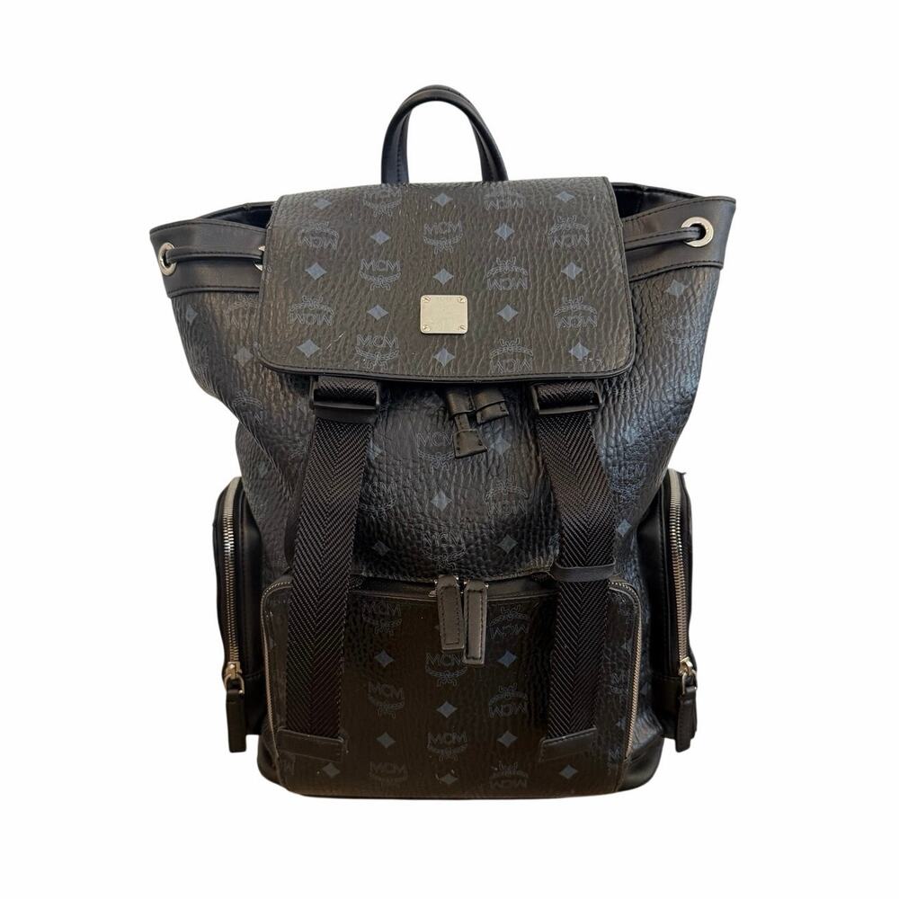 MCM Bradenburg Visetos Black Backpack